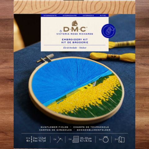 DMC Embroidery Kit - Sunflower Fields