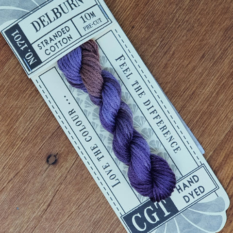 Cottage Garden Stranded Cotton  Purple/Blue/ Teal