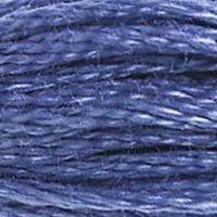 Close up of DMC stranded cotton shade 322 Delft Blue