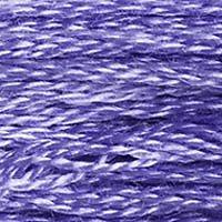 Close up of DMC stranded cotton shade 340 Wisteria Violet