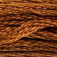 Close up of DMC stranded cotton shade 400 Brown