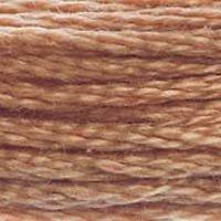 Close up of DMC stranded cotton shade 407 Clay Brown