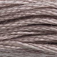 Close up of DMC stranded cotton shade 452 Pigeon Grey