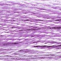 Close up of DMC stranded cotton shade 554 Pastel Violet