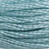 Close up of DMC stranded cotton shade 598 Lagoon Turquoise