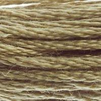 Close up of DMC stranded cotton shade 612 String Brown