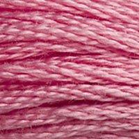 Close up of DMC stranded cotton shade 962 Light Dusty Rose