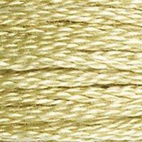 Close up of DMC stranded cotton shade 3046 Rye Beige