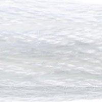 Close up of DMC stranded cotton shade W5200 Bright White