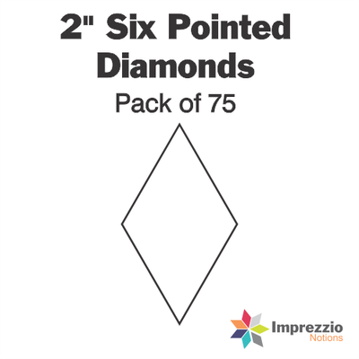 Imprezzio 6 Pointed Diamond Papers and Acrylic Templates