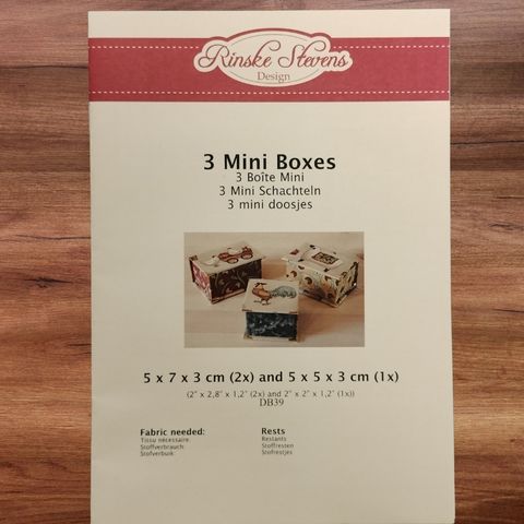 Rinske Stevens - 3 Mini Boxes